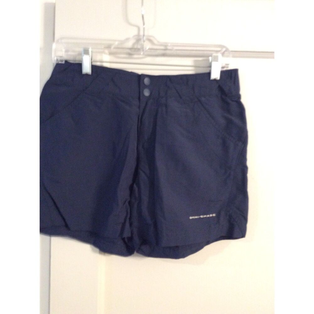 Columbia Women's Omni Shade Navy Blue Shorts Size Small 5" Inseam